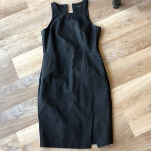 Banana republic Black three quarter stretch dress